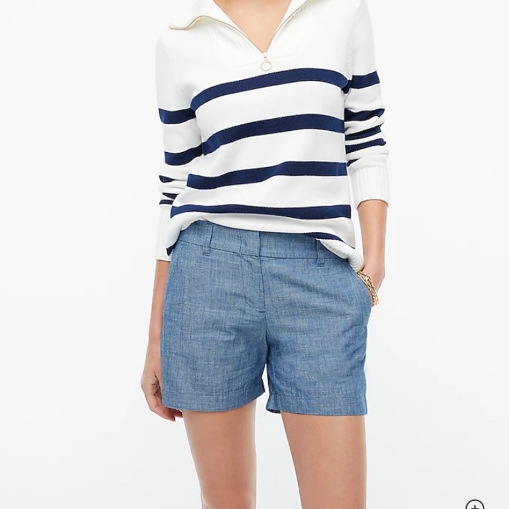 J.  Crew Blue Women's Chambray Shorts